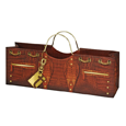 True Fabrications Croc Wine Purse Bag
