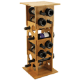 True Fabrications Deco Tower - Stackable Bamboo Wine Rack