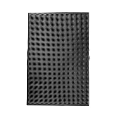 True Fabrications Black PVC Service Bar Mat