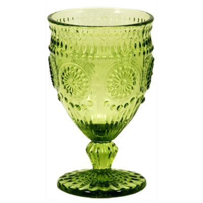 True Fabrications Sweet Pea Embossed Goblet