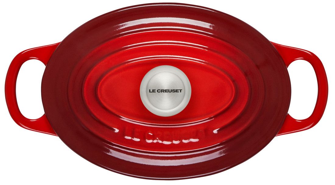 Le Creuset Signature 15.5 Quart Oval Enameled Cast Iron Dutch Oven - Cerise