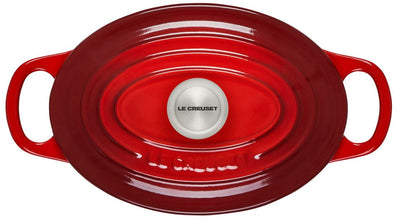 Le Creuset Signature 15.5 Quart Oval Enameled Cast Iron Dutch Oven - Cerise