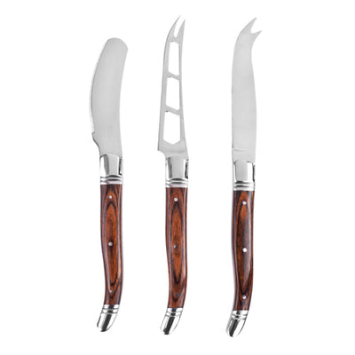 True Fabrications Pakka Wood Cheese Knives