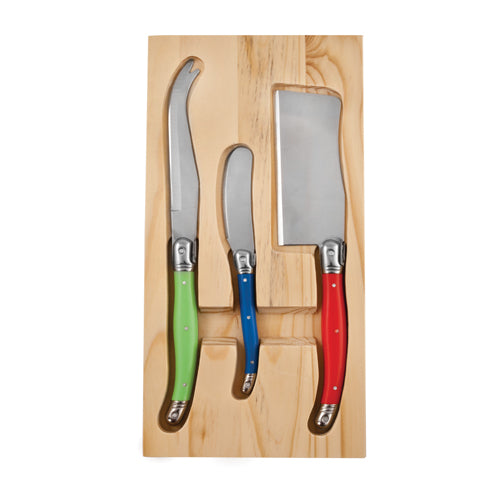 True Fabrications Fresco Enamel Cheese Knives