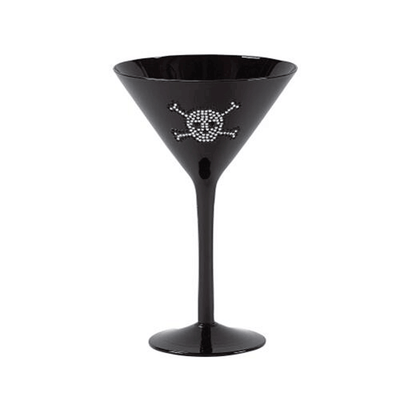 Boston Warehouse Bone Collector Rhinestone Martini Glass