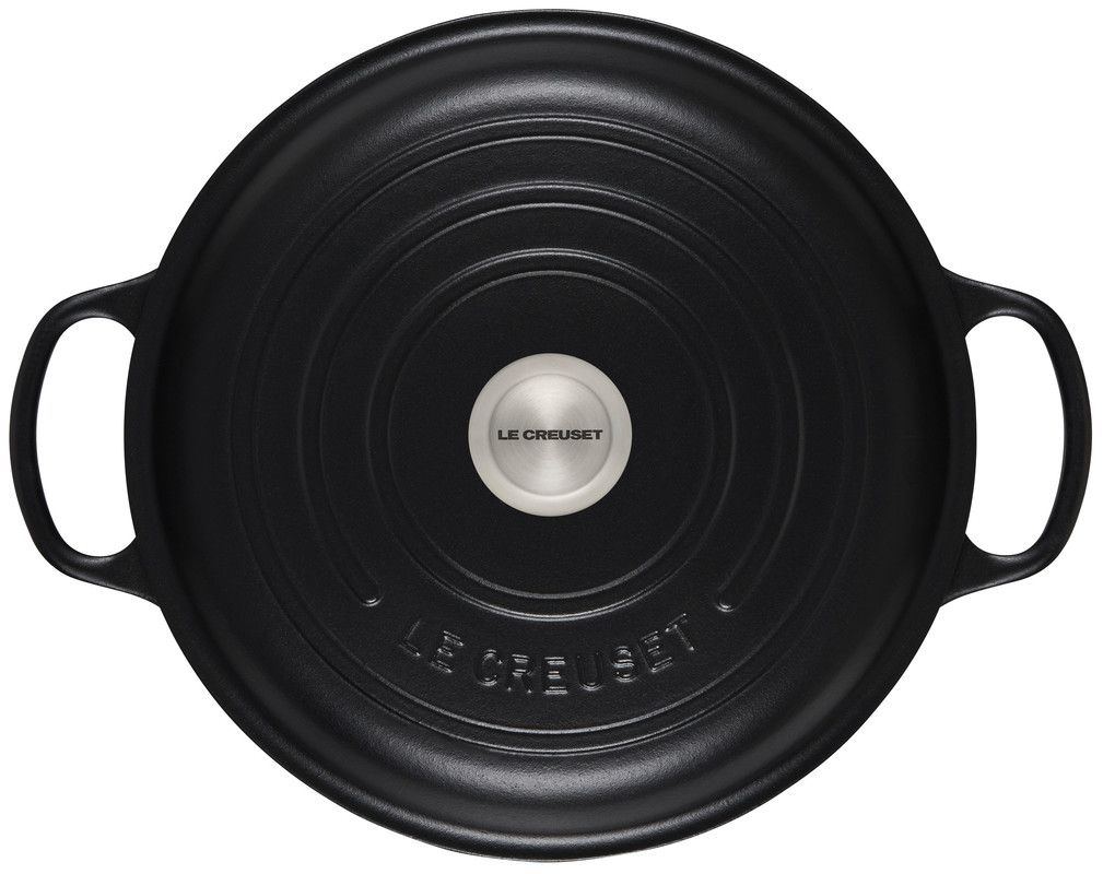Le Creuset 1.5 Quart Signature Cast Iron Braiser - Licorice