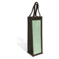 Epic Mocha & Mint Single Bottle Jute Bottle Bag