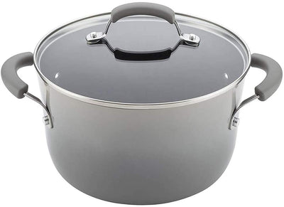 Rachael Ray Brights Nonstick 14 Piece Cookware Set - Gray