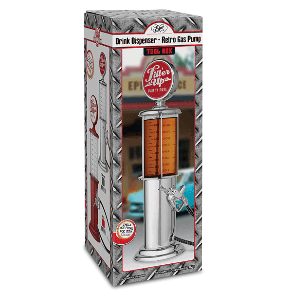 Retro Gas Pump Drink Dispensers- Chrome