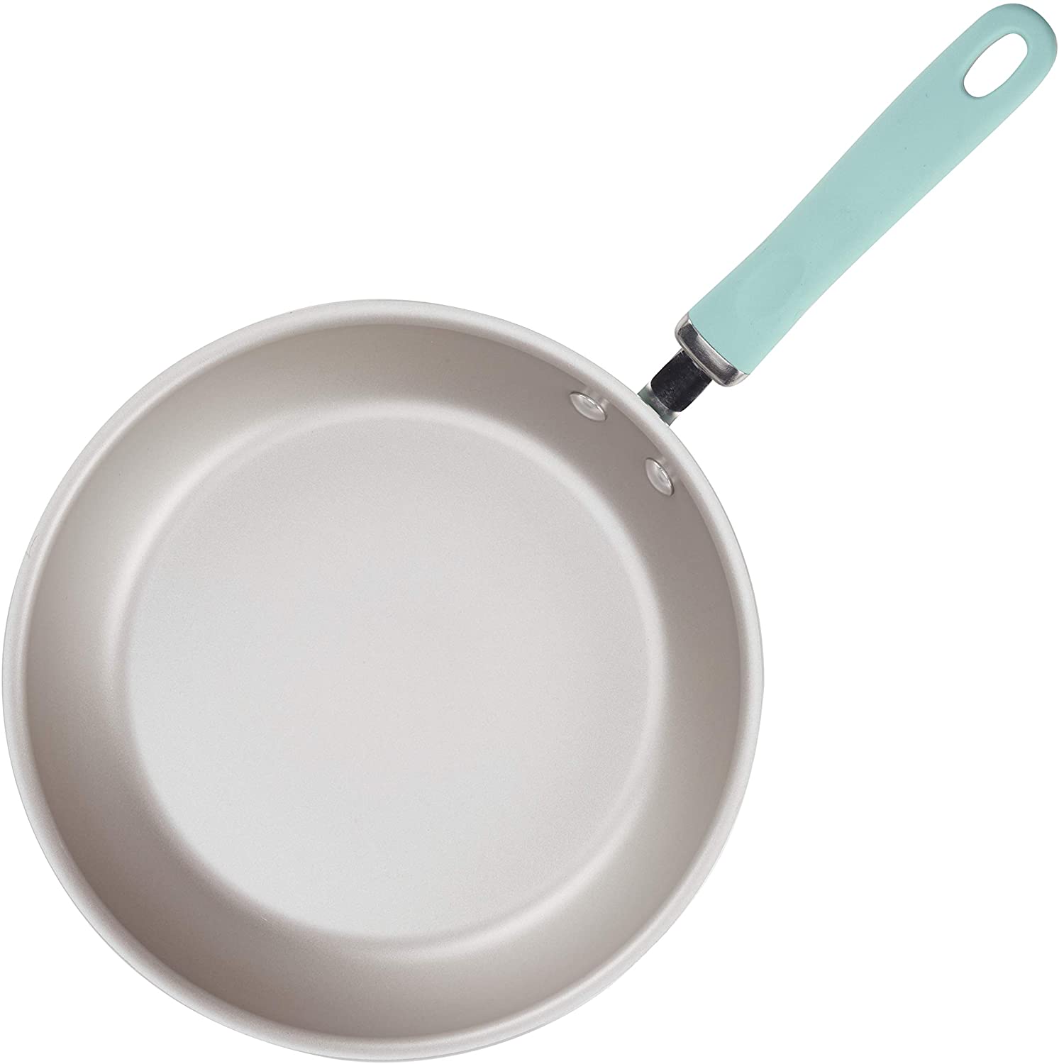 Rachael Ray Create Delicious Nonstick Cookware Pots and Pans Set, 13 Piece, Light Blue Shimmer