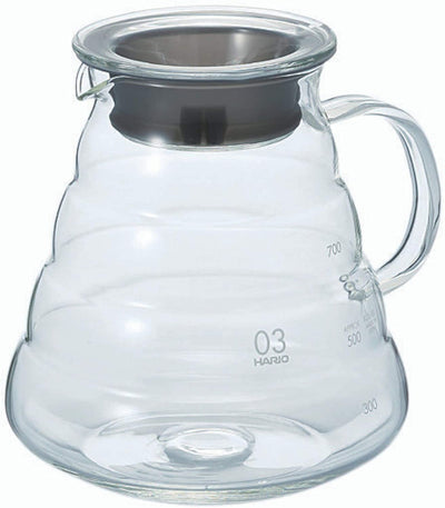 Hario V60 Clear Glass Range Coffee Server, 800 mL/0.8 QT