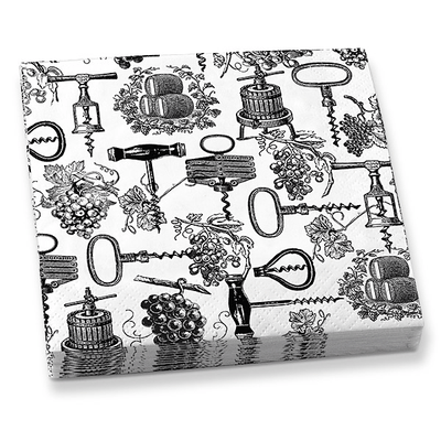 Antique Corkscrews Beverage Napkins