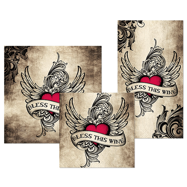 Bless This Wine Guest Towel Napkins