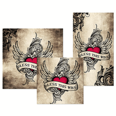 Bless This Wine Guest Towel Napkins