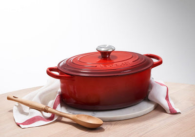 Le Creuset Signature 15.5 Quart Oval Enameled Cast Iron Dutch Oven - Cerise