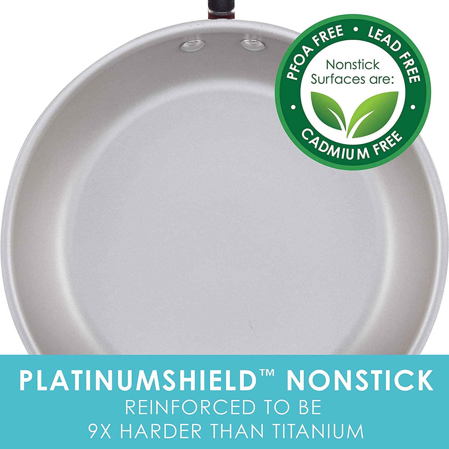 Rachael Ray Create Delicious 9.5 Inch Nonstick Deep Fry Pan, Light Blue Shimmer