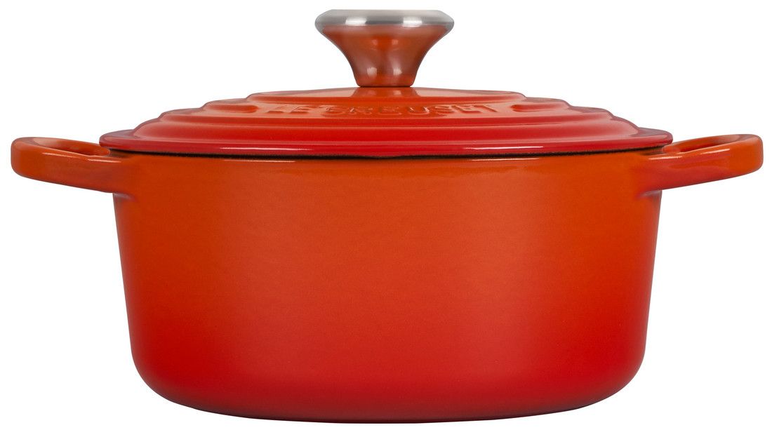 Le Creuset Signature 13.25 Quart Round Enameled Cast Iron Dutch Oven - Flame