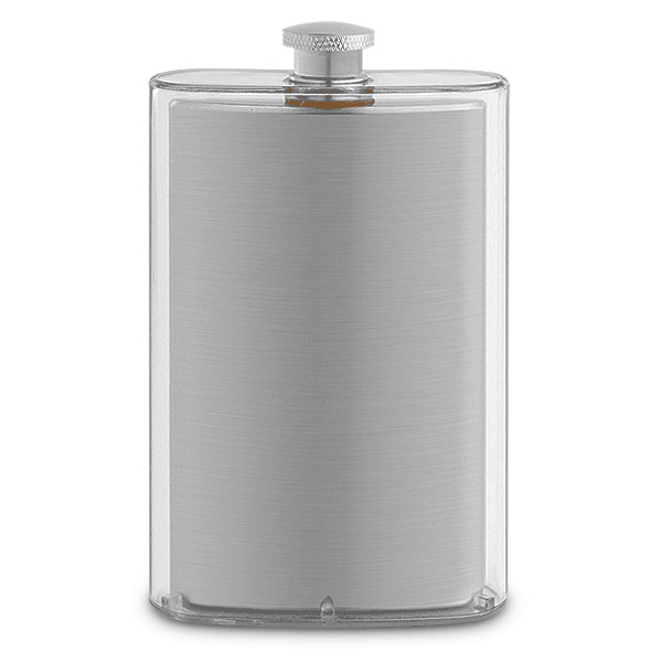 Epic Double Wall Translucent Flask- Clear