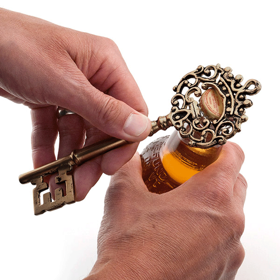 The Crown Royale Antique Key Bottle Opener