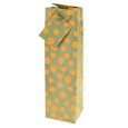 True Fabrications Yellow Bubbles Wine Bag
