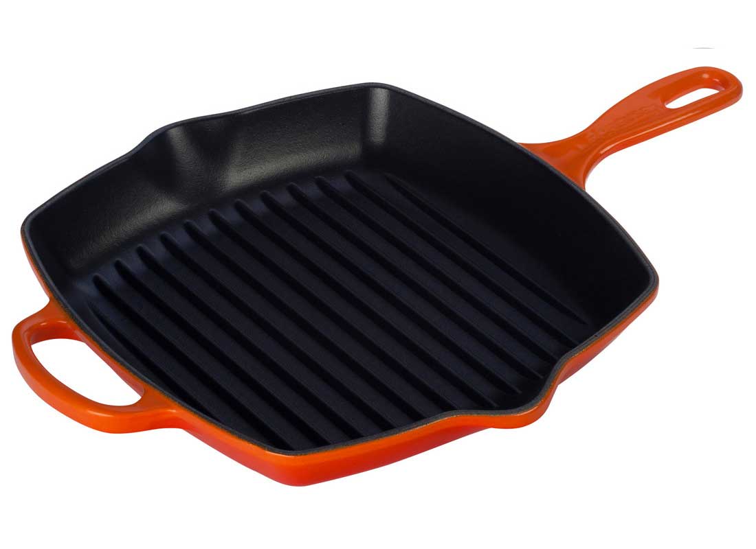 Le Creuset 10.25" Enameled Cast Iron Signature Square Skillet - Flame