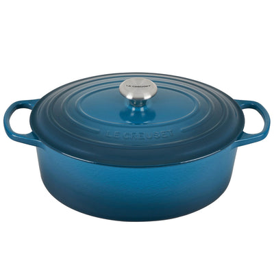 Le Creuset Signature 6.75 Quart Oval Enameled Cast Iron Dutch Oven - Deep Teal