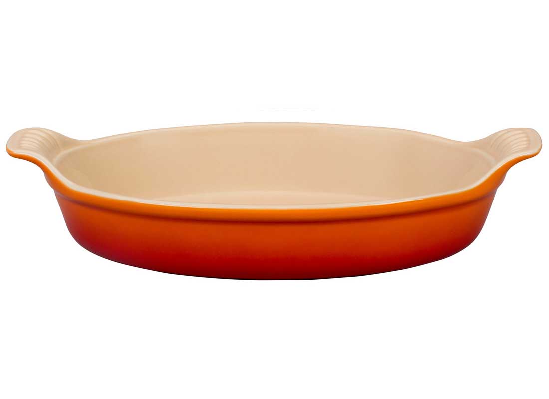 Le Creuset 6 Ounce Heritage Stoneware Oval Au Gratin Dish