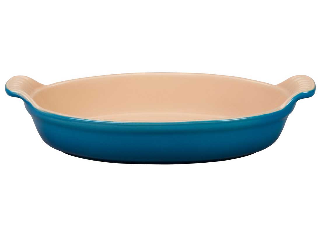 Le Creuset 24 Ounce Heritage Stoneware Oval Au Gratin Dish