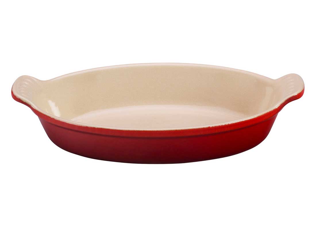 Le Creuset 1 Quart Heritage Stoneware Oval Au Gratin Dish - Cerise