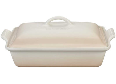 Le Creuset 4 Quart Heritage Covered Rectangular Stoneware Casserole