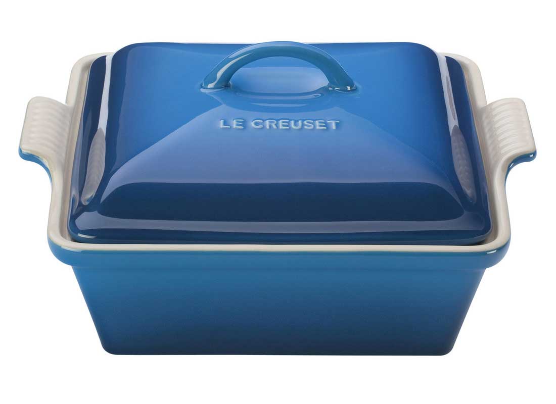 Le Creuset 2.5 Quart Heritage Covered Square Stoneware Casserole - Marseille