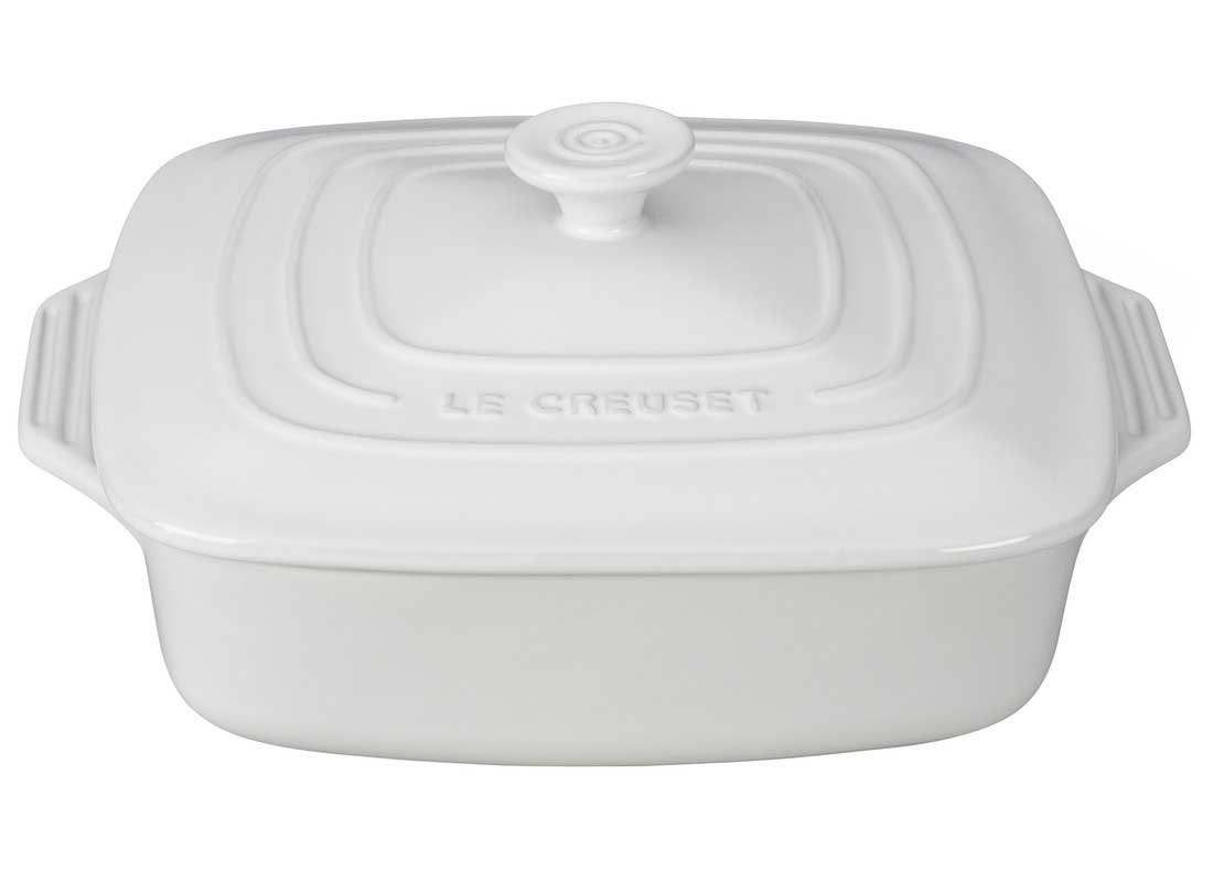 Le Creuset 2.75 Quart Covered Square Stoneware Casserole
