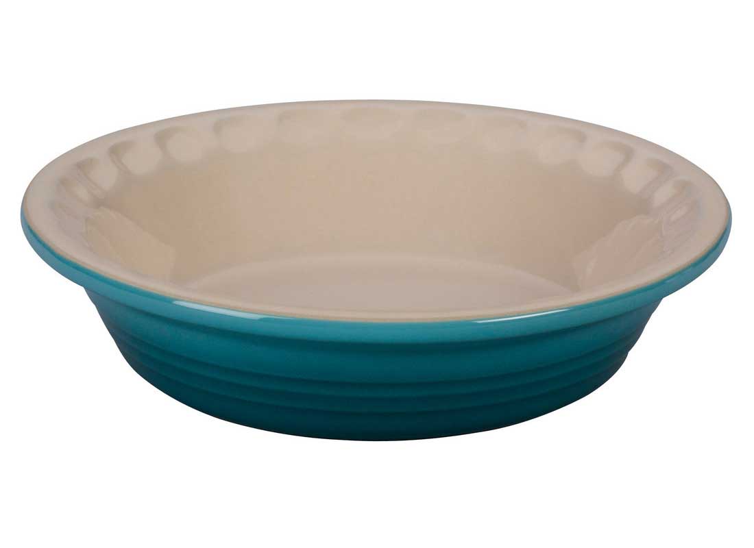 Le Creuset 9 Inch Stoneware Pie Dish - Caribbean