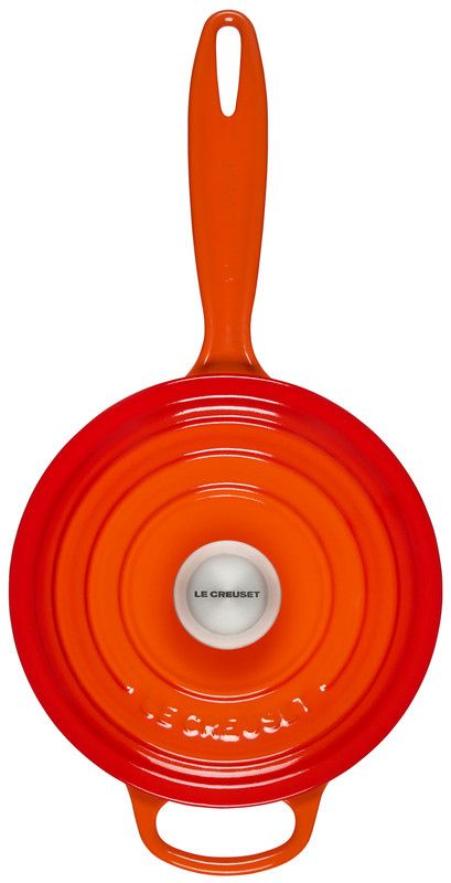 Le Creuset 1.75 Quart Enameled Cast Iron Signature Saucepan - Flame