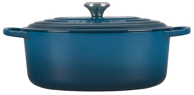 Le Creuset Signature 6.75 Quart Oval Enameled Cast Iron Dutch Oven - Deep Teal