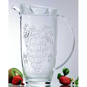 Acrylic Embossed Grape Pitcher