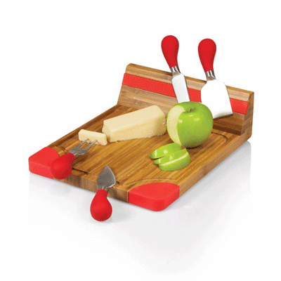 Picnic Time Artisan Cutting Board- Red