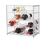 Chrome 16 Bottle Wire Bin