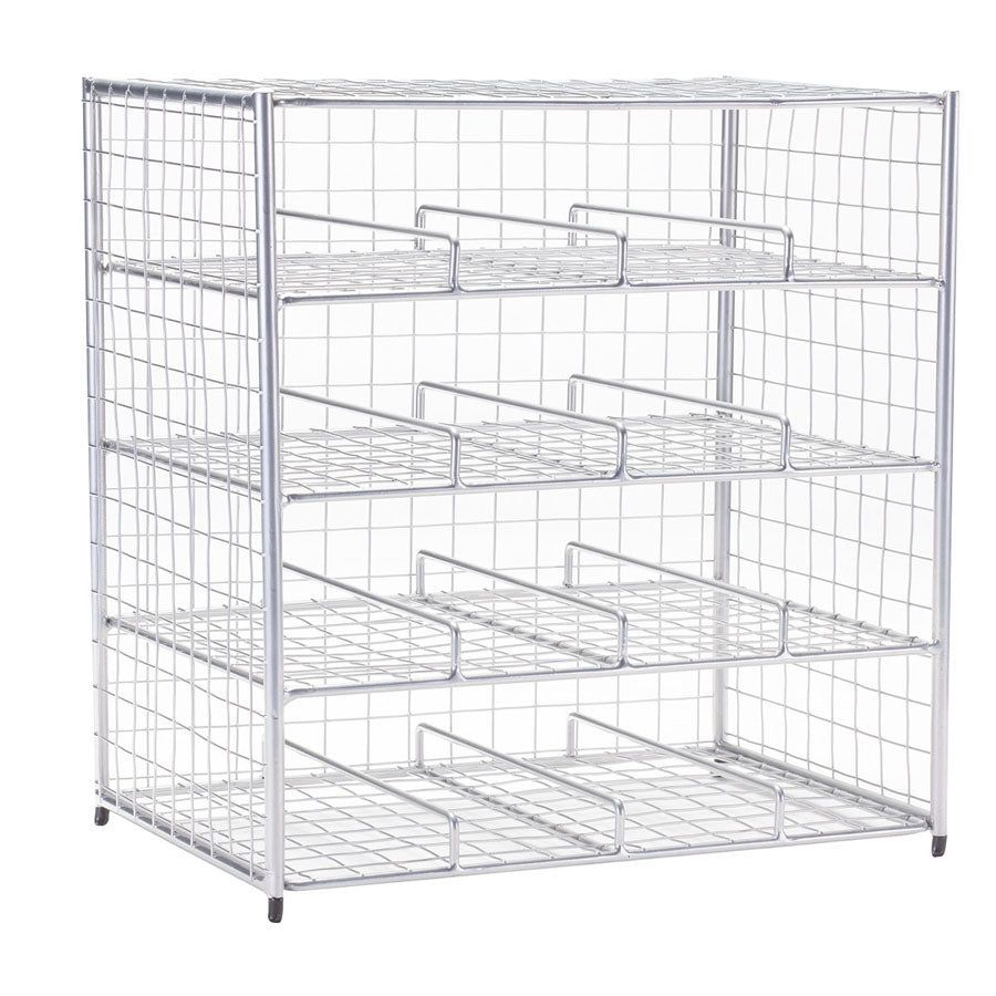 Chrome 16 Bottle Wire Bin