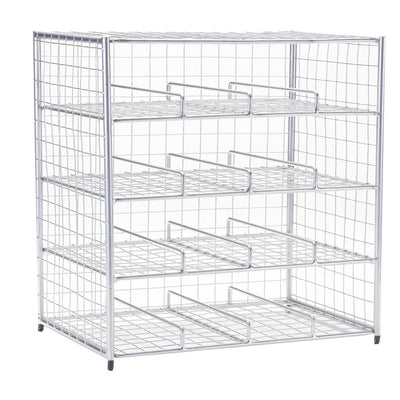 Chrome 16 Bottle Wire Bin