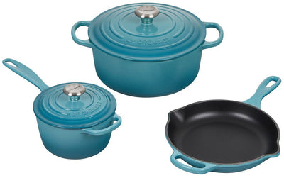 Le Creuset 5 Piece Enameled Cast Iron Signature Set