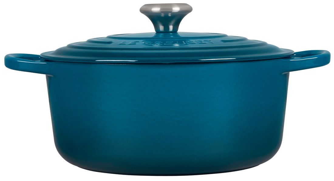 Le Creuset Signature 4.5 Quart Round Enameled Cast Iron Dutch Oven - Deep Teal