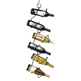 Climbing Tendril Black Wine Rack