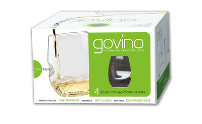 Govino Top Rack Series Shatterproof Cocktail Glasses, Dishwasher Safe, Set of 4