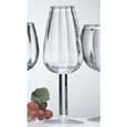 Contours Acrylic Champagne Flutes Glasses (Set of 4)