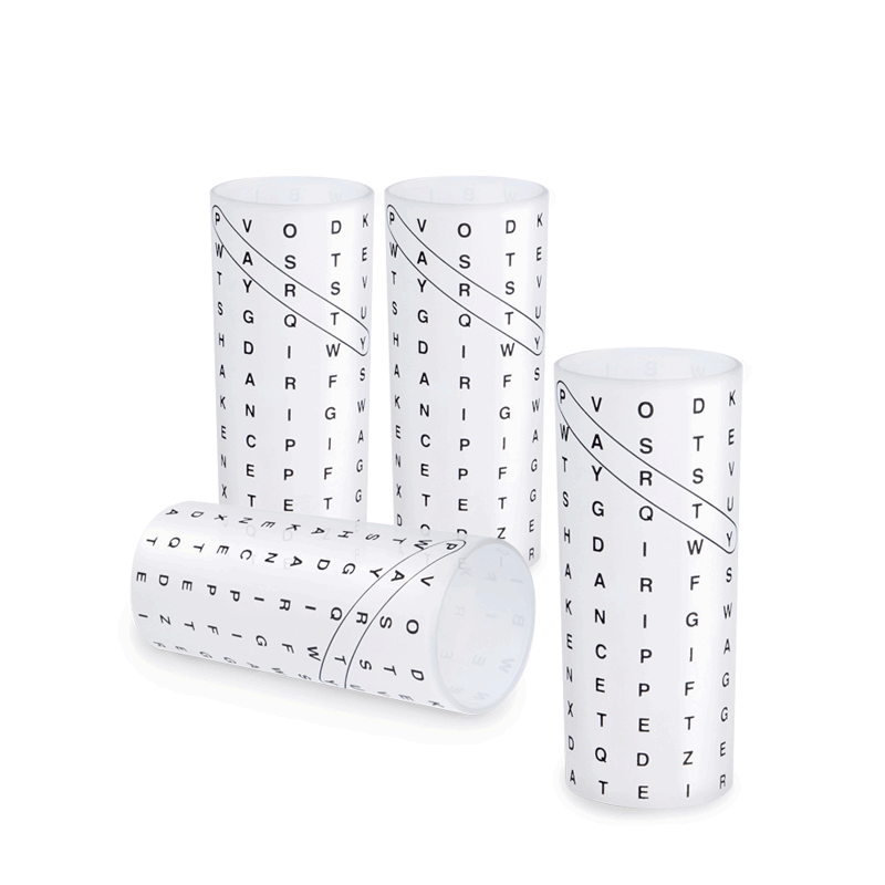 Crossword Shot Glasses