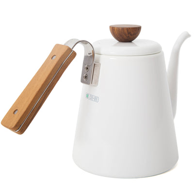 Hario Bona 0.8 QT Enamel Pourover Coffee Kettle -