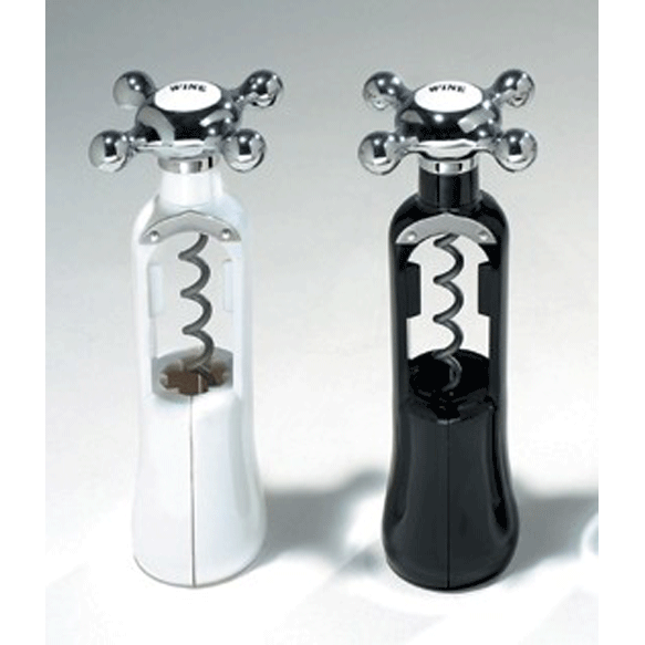 Metrokane Faucet Corkscrew - White