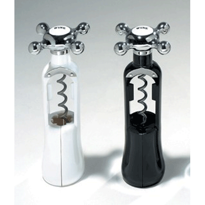 Metrokane Faucet Corkscrew - White