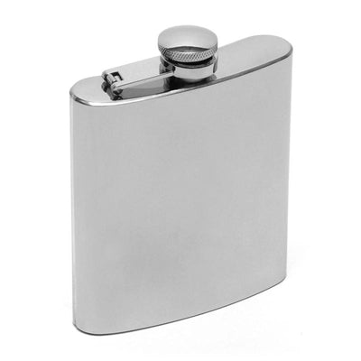Captive-Top Pocket Flask - 6 oz